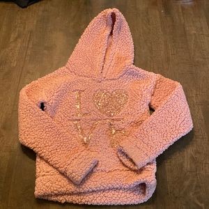 One Step Up girls 5/6M fleece sweatshirt.